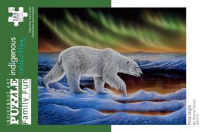 Polar Night Native American Jigsaw Puzzle By Indigenous Collection