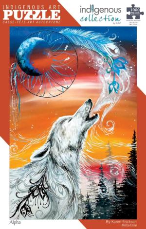 Alpha Wolf Jigsaw Puzzle By Indigenous Collection