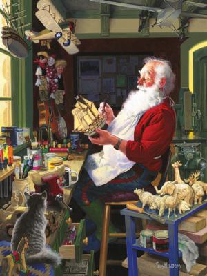 Santa's Workbench Christmas Jigsaw Puzzle By Cobble Hill