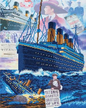 Titanic: Sunken Dreams Crystal Art Large Framed Kit By Crystal Art