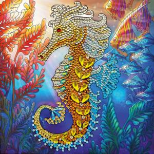 Seahorse Crystal Art Card Kit By Crystal Art