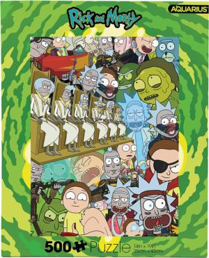 Rick & Morty's Pop Culture Cartoon Jigsaw Puzzle By Aquarius