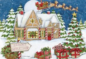Santa's Workshop Christmas Jigsaw Puzzle By Lang