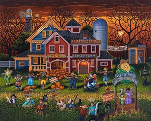 Scarecrow Festival Americana & Folk Art Jigsaw Puzzle By Dowdle Folk Art