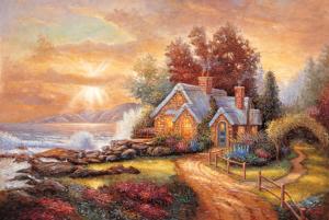 Seaside Cottage Cabin & Cottage Jigsaw Puzzle By Tomax Puzzles