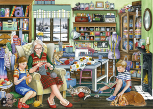 Granny's Sewing Room Around the House Impossible Puzzle By Falcon