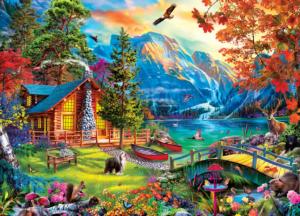Soaring Sunset Cabin & Cottage Jigsaw Puzzle By MasterPieces