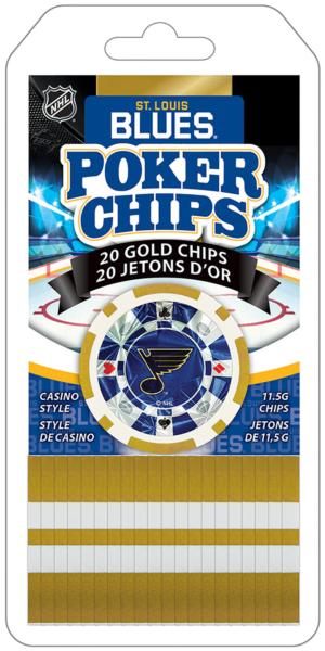 St. Louis Blues Poker Chips (20pc) By MasterPieces