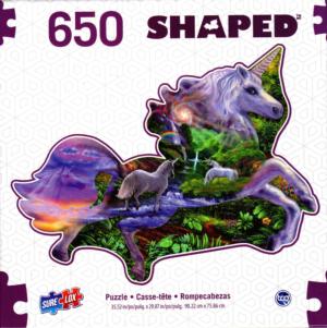 Unicorn Shaped Puzzle Collage Jigsaw Puzzle By Surelox