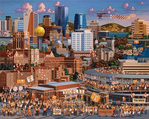 Tennessee Volunteers Sports Jigsaw Puzzle By Dowdle Folk Art