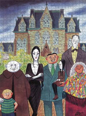 The Addams Family Pop Culture Cartoon Jigsaw Puzzle By Pomegranate