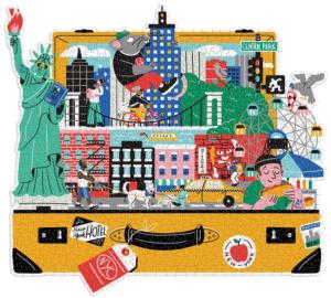 The City That Never Sleeps Shaped Puzzle New York Jigsaw Puzzle By Galison