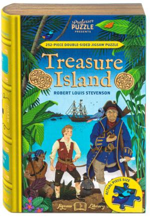 Treasure Island Double Sided Puzzle Books & Reading Double Sided Puzzle By Professor Puzzle