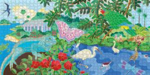 Tropical Botanic Park by Jan Barwick - Scratch and Dent Beach & Ocean Jigsaw Puzzle By Pomegranate