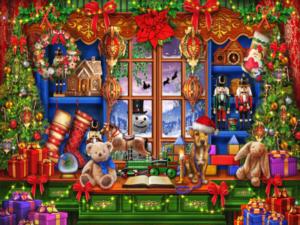 Ye Olde Christmas Shoppe Christmas Jigsaw Puzzle By Vermont Christmas Company