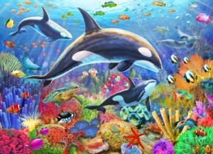 Orca Fun Under The Sea Jigsaw Puzzle By Vermont Christmas Company