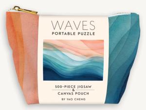 Waves Portable Mini Puzzle Rainbow & Gradient Miniature Puzzle By Chronicle Books