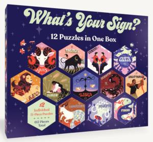 12 Puzzles in One Box: What's Your Sign? Astrology & Zodiac Multi-Pack By Chronicle Books