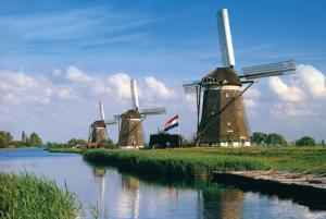 Windmill, Netherlands Landscape Jigsaw Puzzle By Tomax Puzzles