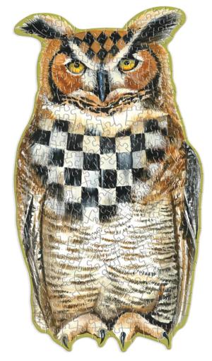 Woodland Owl Shaped Wooden Puzzle