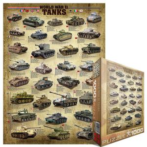 World War II Tanks Pattern & Geometric Jigsaw Puzzle By Eurographics