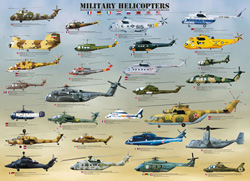 Military Helicopters Pattern / Assortment Jigsaw Puzzle By Eurographics