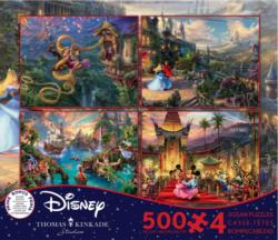 Thomas Kinkade Disney Dreams Puzzle Series 8 Cartoons Multi-Pack By Ceaco
