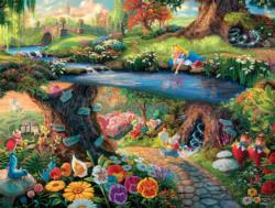 Thomas Kinkade Disney - Alice in Wonderland Movies / Books / TV Jigsaw Puzzle By Ceaco
