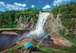 Montmorency Falls, Quebec Waterfalls Jigsaw Puzzle By Pierre Belvedere