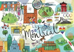 Montreal Collage Jigsaw Puzzle By Pierre Belvedere