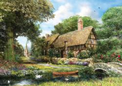 Summer Country Cottage Cottage / Cabin Jigsaw Puzzle By Pierre Belvedere