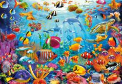 Reef Rush Hour - Scratch and Dent Fish Jigsaw Puzzle By Buffalo Games