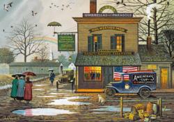 Dampy Donuts on a Dreary Day Nostalgic / Retro Large Piece By Buffalo Games