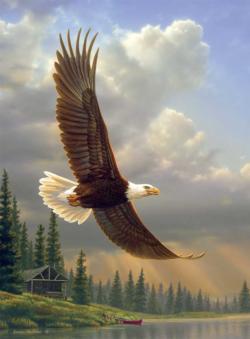 Into the Light Eagles Jigsaw Puzzle By Buffalo Games