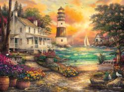 Cottage By The Sea - Scratch and Dent Cottage / Cabin Jigsaw Puzzle By Buffalo Games