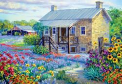 Stone House Farm Domestic Scene Jigsaw Puzzle By Buffalo Games
