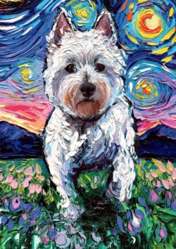 Westie Nights Dogs Jigsaw Puzzle By Buffalo Games