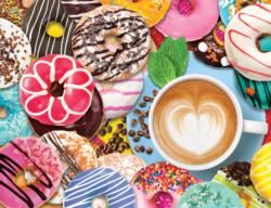 Donuts N' Coffee Food and Drink Jigsaw Puzzle By Springbok