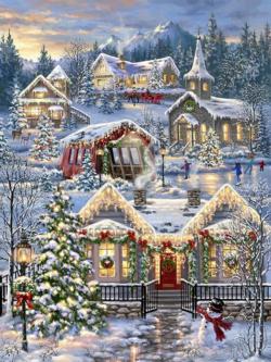 Christmas Village Christmas Jigsaw Puzzle By Springbok