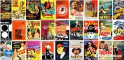 Vintage Cinema Nostalgic / Retro Panoramic Puzzle By Re-marks
