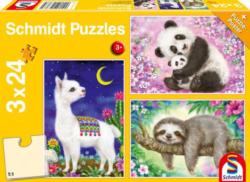 Panda, Llama, Sloth Animals Multi-Pack By Schmidt Spiele