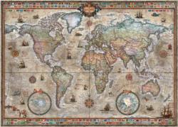 Retro World Maps / Geography Jigsaw Puzzle