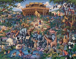 Noah's Ark Religious Jigsaw Puzzle By Dowdle Folk Art