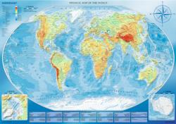 Large Physical Map of the World/Meridian Maps / Geography Jigsaw Puzzle By Trefl