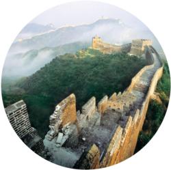 The Great Wall Of China Glow In The Dark Round Puzzle Asia Round Jigsaw Puzzle By Tomax Puzzles