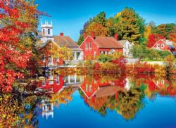 Autumn in Harrisville, New Hampshire Photography Jigsaw Puzzle By Lafayette Puzzle Factory