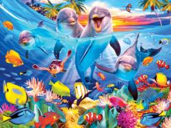 Playful Dolphins Fish Jigsaw Puzzle By Lafayette Puzzle Factory