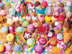 Colorluxe Variety Of Colorful Ice Cream Pattern / Assortment Jigsaw Puzzle By Lafayette Puzzle Factory
