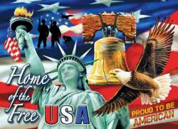 Home Of The Free United States Jigsaw Puzzle By Lafayette Puzzle Factory