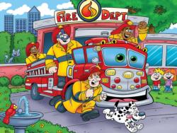 Fire Truck Vehicles Children's Puzzles By Lafayette Puzzle Factory